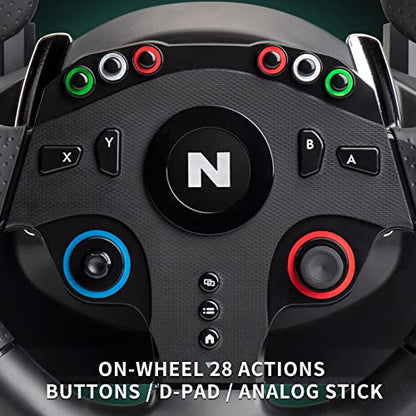 Nitho Drive Pro ONE Racing Wheel with Pedals and Separate Shifter, 270° Gaming Steering Wheel Compatible with PC, PS4, Switch, Xbox One & Xbox Series X|S, Zero Dead Zone Driving Sim with Vibration