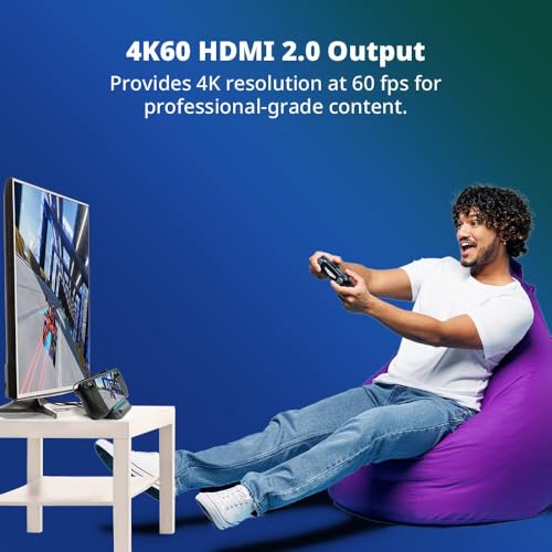 AVerMedia Steam Deck Dock with HDMI 4K@60Hz, USB C Charging, Screen Mirroring, Video Capture for Switch, Steam Deck, ROG Ally, Legion Go, MSI Claw, iPhone, iPad - X'TRA GO GC515 - color: X'TRA GO - GC515 Black