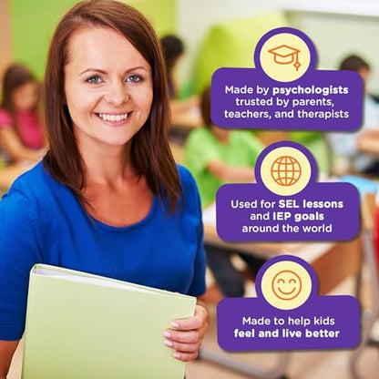 ThinkPsych Roll with It - CBT Coping Skills Kit | Anger Management & Anxiety Relief | Emotional Regulation Tools for Kids | Play Therapy Toys for Counselors | Ages 5+