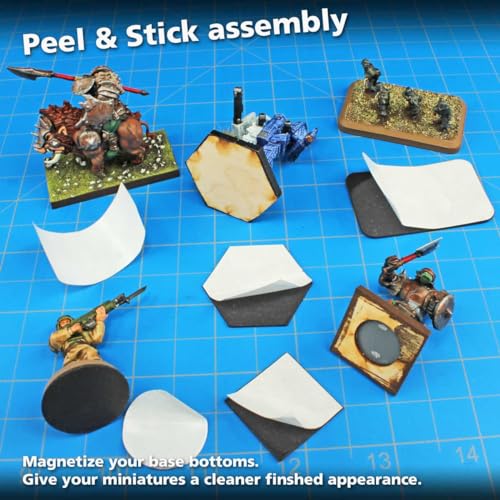 LITKO Ready Base Kit | Compatible with The Old World | 40mm Square | Twenty 3mm plywood bases + magnets | Magnetize minis for storage & steel trays | Infantry - style: 40mm Square