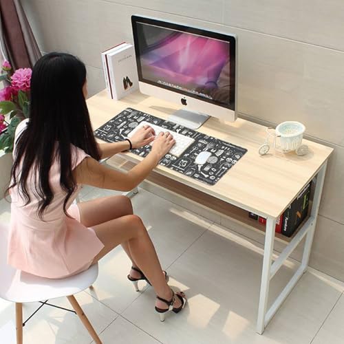 Human Skeleton Medical Mouse Pad,Large X Ray Mousepad Desk Pad with Stitched Edges,Non-Slip Waterproof Rubber Base Mouse Mat for Office Computer Keyboard Laptop Home 27.5x11.8 in - color: X-Rays