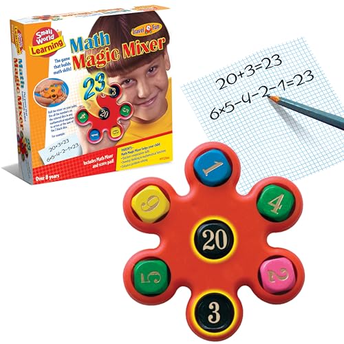 Small World Creative Math Magic Mixer Educational Math Game Ages 8+ | Addition and subtraction, Problem-solving skills, Travel-friendly game, STEM learning, Home and classroom use - style: Magic Mixer