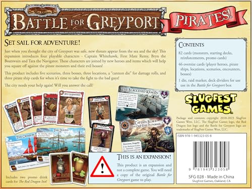 The Red Dragon Inn Battle for Greyport: Pirates! - Co-op Game Expansion | Ages 13+