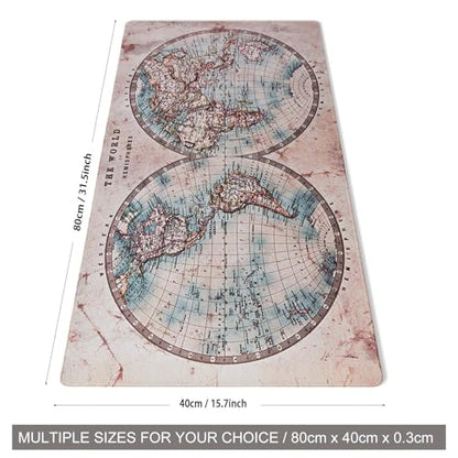 Big Mouse Pad Gaming, Stitch Mouse Pad, Pad for Keyboard and Mouse, Large Mouse Mat, Spill-Proof Surface and Anti-Skid Base, XXL 31.5” x 15.8” 80 x 40cm - color: Map 2, size: 31.5L x 15.8W inches