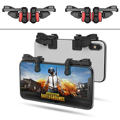 【2 Pair】 Z108 Mobile Gaming Controller Compatible with PUBG Mobile/Fortnitee Mobile/Call of Duty Mobile, Sensitive Shoot and Aim Trigger L1R1 Compatible with Android & iPhone - color: 2 Pair