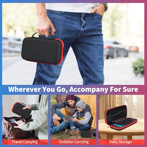 Cendron Carrying Case for Nintendo Switch 2 (2025) with 20 Games Cartridges, Scratch-Resistant & Strong Protection for Switch 2 Case, Protective Hard Shell Travel Bag Screen Protector Included