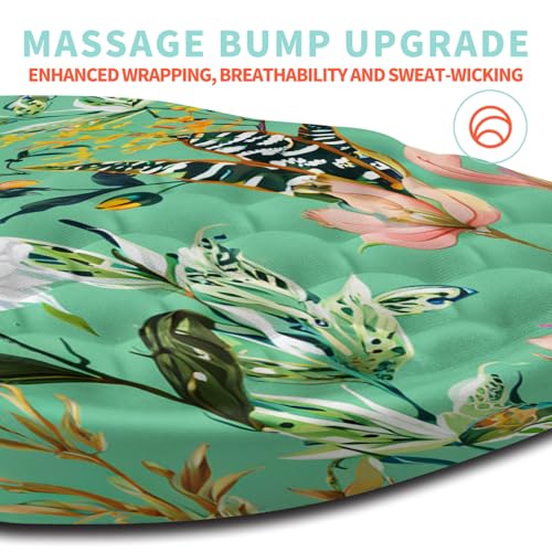 Ergonomic Mouse Pad Wrist Support with Memory Foam Massage Bulge, Carpal Tunnel Pain Relief Mousepad Wrist Rest for Mouse(12x8 inch, Pink Flowers) - color: Kg036-pink Flowers