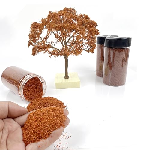Multicolor Leaf Model - 300ml Miniature Scenery Material for Train Railway, Diorama, Car Scene & Scale Landscape Layouts (Golden Yellow) - color: Golden Yellow