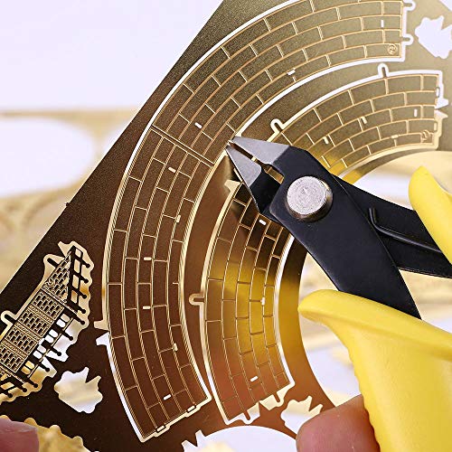 Piececool 3D Metal Model Kits Tools Set, 2Pcs Mini Flat Nose Plier Nipper DIY Tool for 3D Metal Puzzle Model Kit Jigsaw Assembling