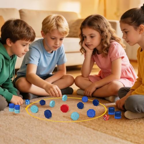 Magnet Chess Game, Magnet Game with String & Silicone Stones, Magnetic Chess Gifts for Teen Boys Girls, Magnetic Stones for Family Games Night, Stocking Stuffers with Travel Games for Kids & Adults
