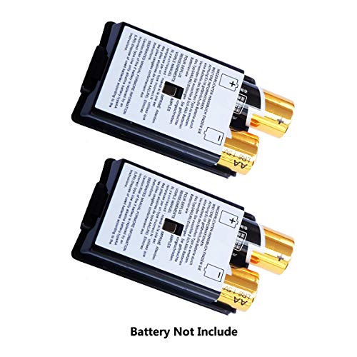 2X Black Battery Cover for Microsoft Xbox 360 Wireless Controller