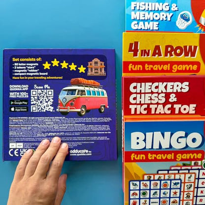 Magnetic Puzzles for Toddlers 3-5 - Kids Travel Toys for Boys and Girls | Magnet Hangman Game Kids Ages 4-8 - Travel, Road Trip, Plane, Car Ride - Magnetic Toddler Travel Toys - color: Hangman