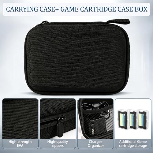 Carrying Case for Gameboy Advance SP,Game Case Holder for GBA SP Accessories,Accommodates 1 Charger,7 Game Cartridge Slots Simultaneously,Durable Portable Storage Bag for GBA SP,with 3 Cartridge Cases - style: GBA SP