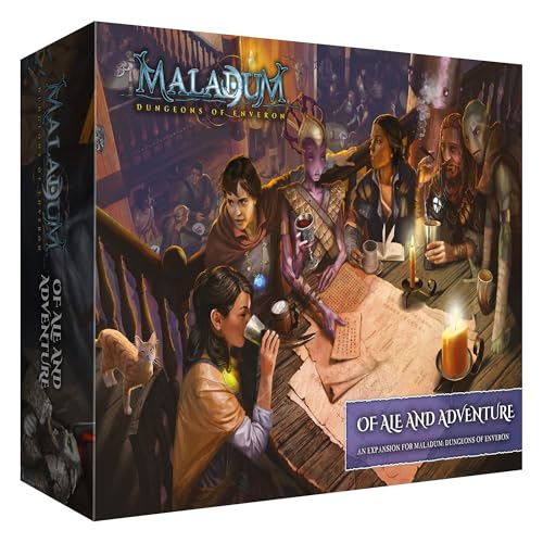 Maladum of Ale & Adventure Expansion - Fantasy Dungeon Crawler Game Immersive Terrain Solo, Co-op and Adversarial Play