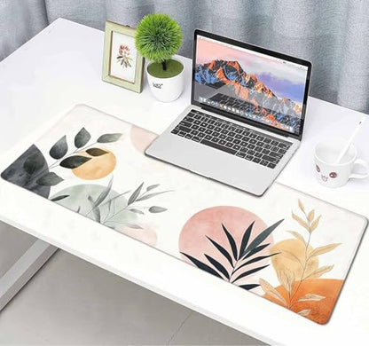 Large Mouse Pad, Desk Mat Computer Keyboard Pad Non-Slip Rubber Base Waterproof with Stitched Edges for Laptop Gaming, Office & Home 31.5 x 11.8 Inch (XL-01) - color: Xl-01