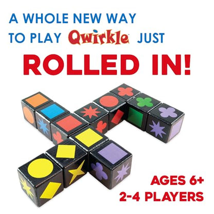 MindWare Qwirkle Cubes | A fast, replayable tile game. Includes 90 wooden cubes. - style: Qwirkle Cubes