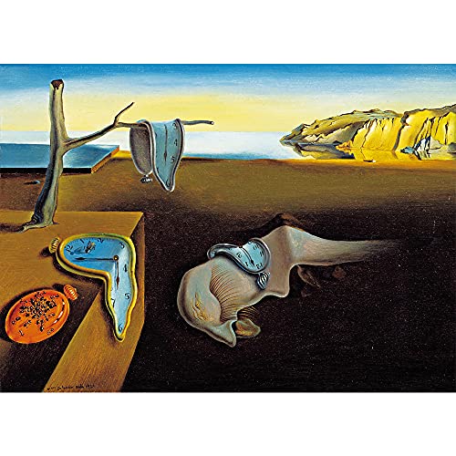 MaxRenard Game 1000 Pieces Jigsaw Puzzle Fine Art Collection Toy Salvador Dali The Persistence of Memory - color: A036