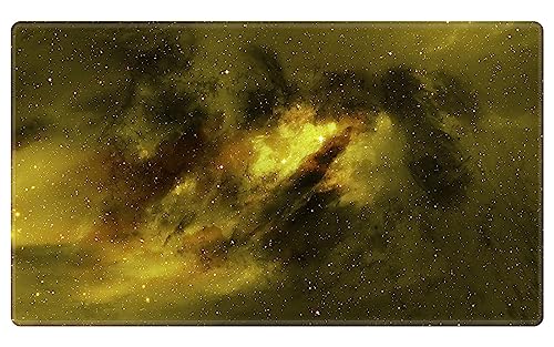 Card Playmat 24" x 14" Game Mat for MTG/TCG Cards, Trading Card Game Stitched Play Mats Original Duel Mat Gaming Competition Pad Board Games Card Binder, Galaxy White Mana - color: Colors of Magic-white, size: 27.5"X15.7"