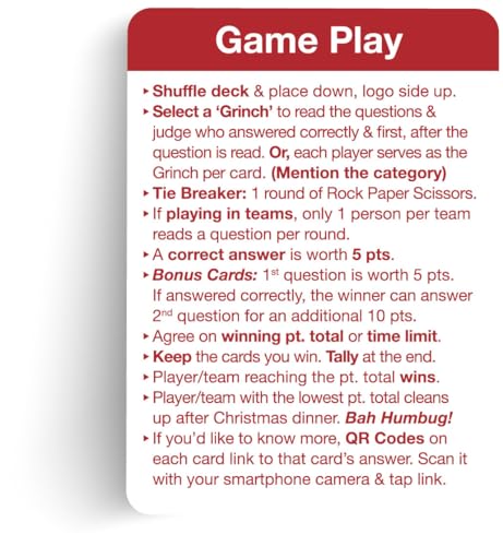 Christmas Trivia Game - Christmas Games for Family Party - Christmas Games - Christmas Family Games - style: Main Christmas Game