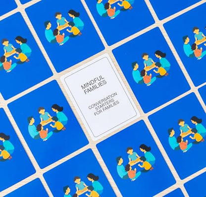 100 Mindful Families Conversation Cards – Mindfulness, Gratitude & Breathing Prompts for Self Care at Home, Travel & Therapy - style: Family Conversation Cards
