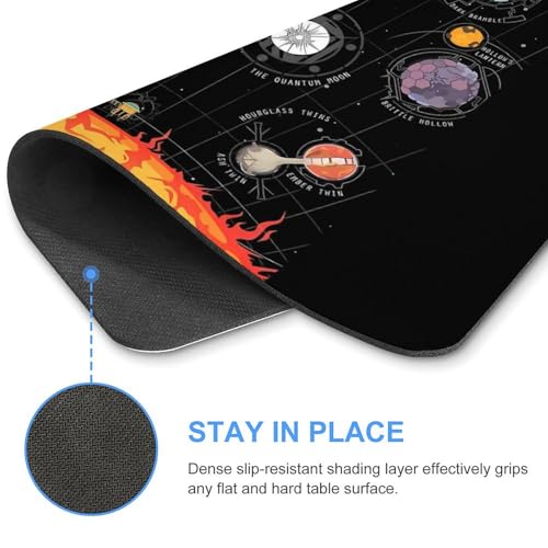 Gaming Mouse Pad, Outer Wilds System Mouse Pad 7.1x8.7 Inch Large Extended Computer Mouse Mat Keyboard Full Desk Mousepad for Gaming, Office, Home - color: style-21, size: 7.1 x8.7-Inch
