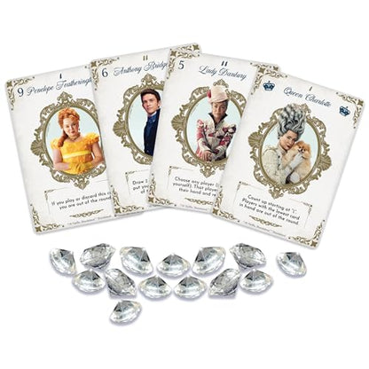 Bridgerton Love Letter Card Game - Unmask Lady Whistledown's Identity! Strategy Game for Kids and Adults Based on The Hit Neflix Series, Ages 10+, 2-6 Players, 20 Minute Playtime, Made by Z-Man Games