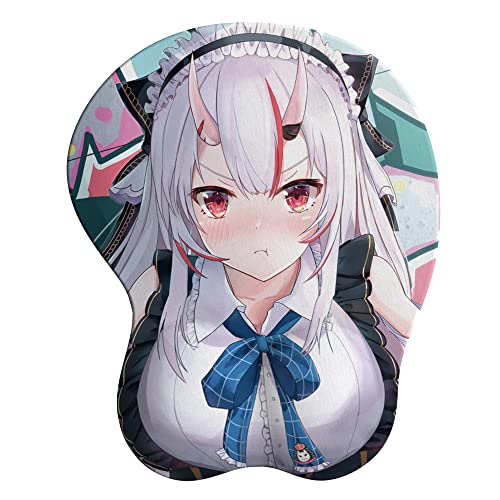 Nakiri Ayame Ergonomic Mousepad with Wrist Support - Protect Your Wrists and De-Clutter Your Desk - Premium Mouse Pad with Wrist Rest - Latest Custom Non-Slip Design - color: USA-Flag