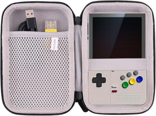 Hard EVA Carrying Storage Case Compatible with Retroid Pocket Flip 2 / Retroid Pocket Classic Retro Game Handheld Console Protective Travel Storage Box (Grey) - color: Grey