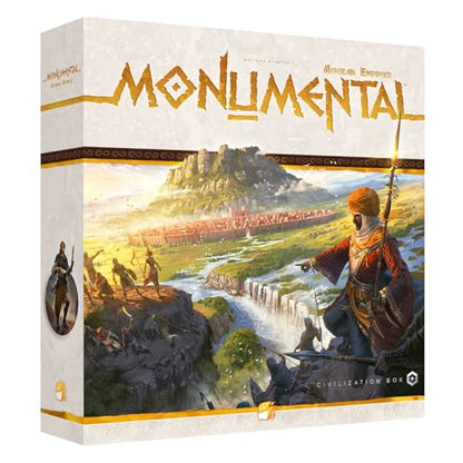 Monumental African Empires Expansion - Civilization & Deckbuilding Board Game, Ages 10+, 1-5 Players, 90-120 Min - style: African Empires