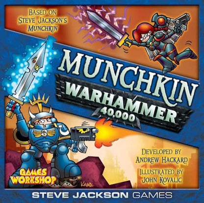 Steve Jackson Games Munchkin Warhammer 40,000 | Strategic Battles with Warhammer Crossover Humor, Grimdark Parody for 3-6 Players, Ages 12+, 60-120 Minutes - style: Munchkin: Warhammer 40000