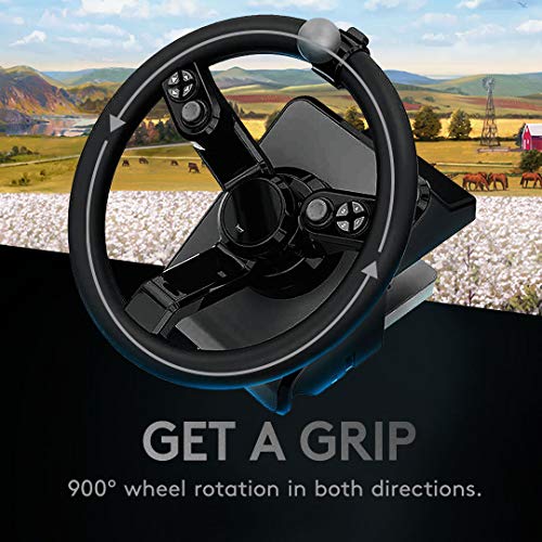 Logitech G Farm Simulator Heavy Equipment Bundle (2nd Generation) | Steering Wheel, Pedals, Vehicle Side Panel
