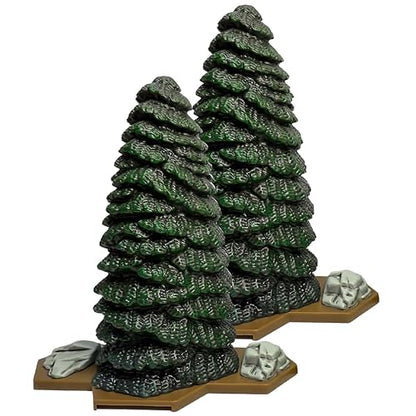 Renegade Game Studios HeroScape Forests of Valhalla - 6 Evergreen Trees | Hex-Based Terrain Expansion for Strategy Miniatures, Strategic Foliage Scenery, Tactical Ambush & Line of Sight Blocking