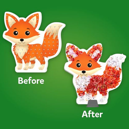 Skillmatics Poke-in Art – Animals, Mess-Free DIY Wood Craft Kit for Kids | Creative Fine Motor Activity, Pretend Play & Room Decor, Gift for Girls & Boys Ages 4, 5, 6, 7, 8, 9 - style: 4. Animals