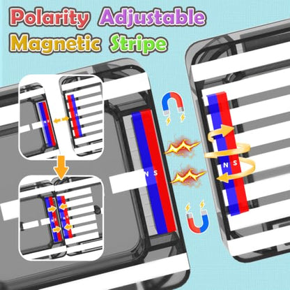Road Mini Magnetic Tiles with Case Travel Toys for 3+ Year Old Boys Girls - color: Color-21