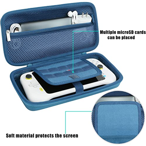 Aenllosi Hard Case for Logitech G Cloud Gaming Handheld, Blue | Hard shell construction, Water-resistant design, Impact-resistant design, Protective case only - color: Blue