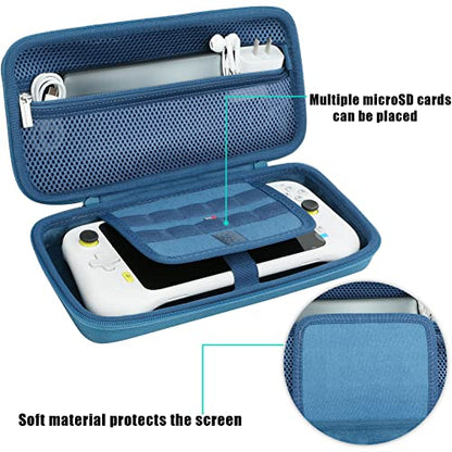 Aenllosi Hard Case for Logitech G Cloud Gaming Handheld, Blue | Hard shell construction, Water-resistant design, Impact-resistant design, Protective case only - color: Blue