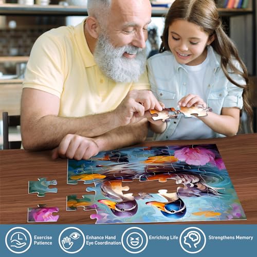 6 Pack 36 Piece Large Jigsaw Puzzle for Seniors Puzzles Dementia Alzheimer's Products and Activities for Elderly Adults Alzheimer's Puzzles Easy Memory Games Gift for Seniors Patients in Nursing Home - style: 36 Large Pieces