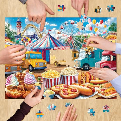 500 Pieces Puzzles for Adults, Amusement Park Jigsaw Puzzle - style: Amusement Park