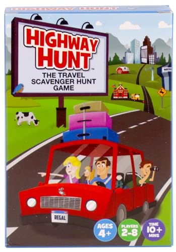 Regal Games Travel Games - Outdoor Scavenger Hunt Card Game for Kids Ages 4-12 - Nature & Road Trip Activities for Families, Camping & Vacation Fun, 2-8 Players, 54 Scavenger Hunt Cards