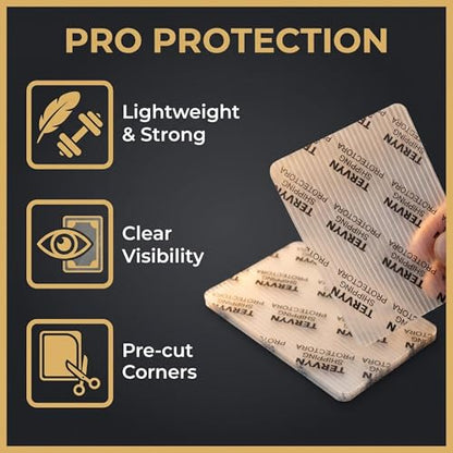960 Pack Trading Card Shipping Protectors-3.5 x 4.5 inches | Translucent - Premium Ultra Strong Plastic Inserts, Hobby Card Transport Supplies，Trading Card Shipping Supplies - size: 960pcs