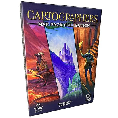 Cartographers: Map Pack Collection | Expansion Maps Set for Cartographers & Cartographers Heroes Board Game | Contains Nebblis, Affril, and Undercity Expansion Packs | Ages 10+ by Thunderworks Games - style: Collection Pack