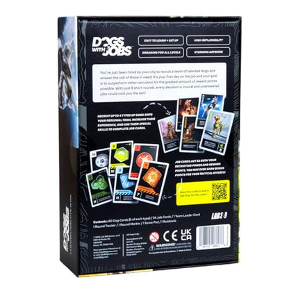 Dogs With Jobs – Drafting Card Game for 2–5 Players – Recruit Working Dogs, Tackle Jobs & Outscore Rivals – 15–30 Minutes for Gamers and Families – Ages 7+ - Lab 380