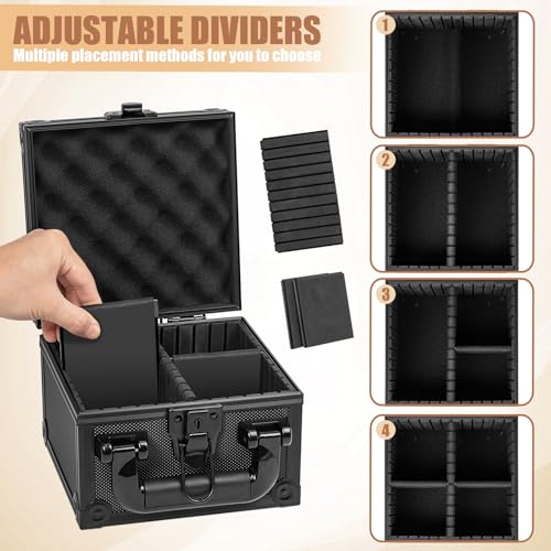 Toploader Storage Box for 3" x 4" 35pt Rigid Card, Magnetic Card Case | Portable Top Loader Card Case with 3 Removable Dividers, Holds 150+ Toploaders, Magnetic Holders for Sports Trading Cards - size: For 150+ Toploaders