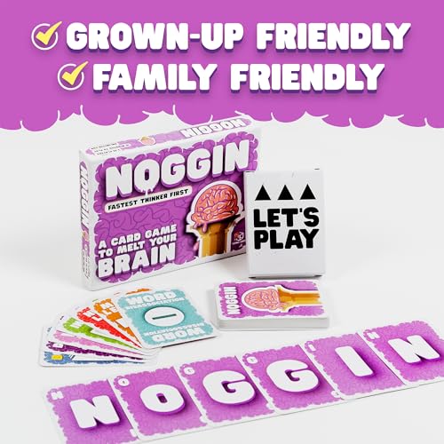 Noggin Party Game - Hilarious Fast-Thinking Word Game, Challenging and Addictive Strategy Card Game for Kids & Adults, Ages 10+, 3+ Players, 10 Minute Playtime, Made by Format Games