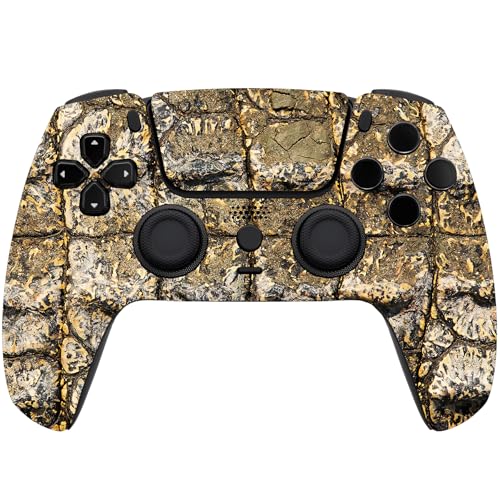 ProControllers LLC Custom Wireless Controller for PS5 - Hand Airbrushed & Multiple Designs Available (Crocodile) - color: Crocodile
