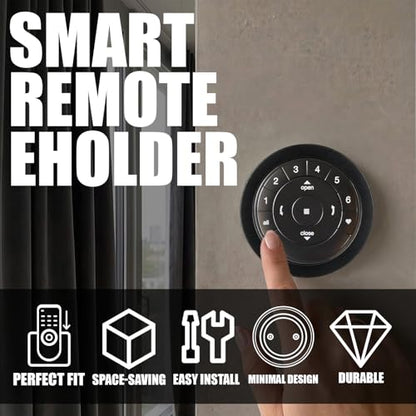 Surface Mount Bracket Station Wall Mount Holder for Hunter Douglas PowerView Remote Control Generation 2 Bracket Station Only (Black) - color: Black