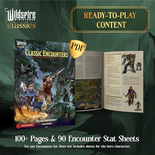 Warriors Class Set - Barbarians, Fighters, Monks - Characters, NPC for DND Miniatures Bulk I 28mm Dungeon Dragons D&D Miniatures I DND Minis D&D Figures I Pathfinder, Daggerheart, Realm Reforged