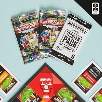 Monopoly Panini Prizm: FIFA World Cup Game I Soccer Board Game with Monopoly Panini Prizm FIFA World Cup 2026 Trading Cards I Ages 8+ - style: Monopoly Panini Board Game