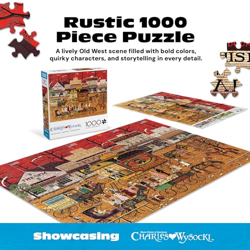 Buffalo Games – Charles Wysocki - Smooth Talker -1000 Piece Jigsaw Puzzle -Colorful Puzzles for Adults – Precision-Cut Pieces, Beautiful Artwork, and Hours of Fun