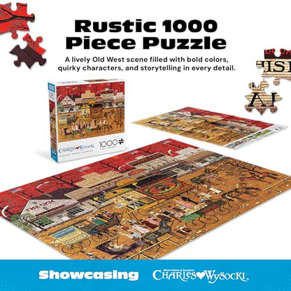 Buffalo Games – Charles Wysocki - Smooth Talker -1000 Piece Jigsaw Puzzle -Colorful Puzzles for Adults – Precision-Cut Pieces, Beautiful Artwork, and Hours of Fun